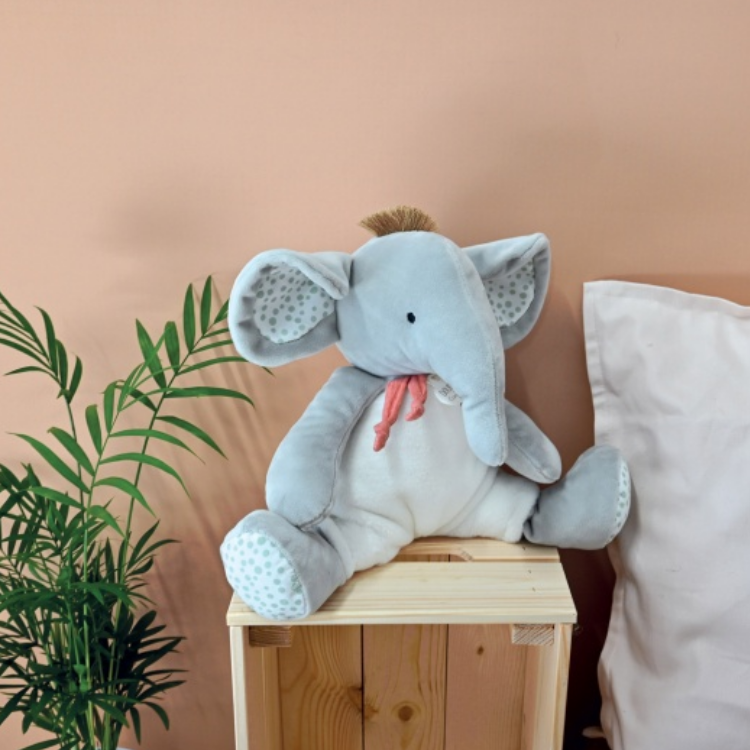  - savane - peluche éléphant 30 cm 